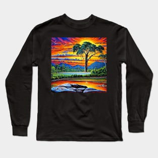 Kakadu Sunset Australian Outback Landscape Long Sleeve T-Shirt